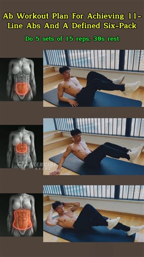 Ab Workout Plan For Achieving 11 Line Abs And A Defined Six Pack #fblifestyle | Exercise Guide