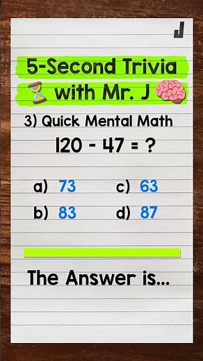 5-Second Trivia | Can You Get All 3? 🧠