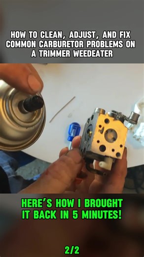Fix Common Carburetor Problems on a Trimmer