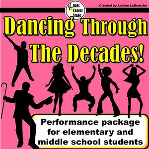Decades Themed Musical Performance Script for Elementary Students