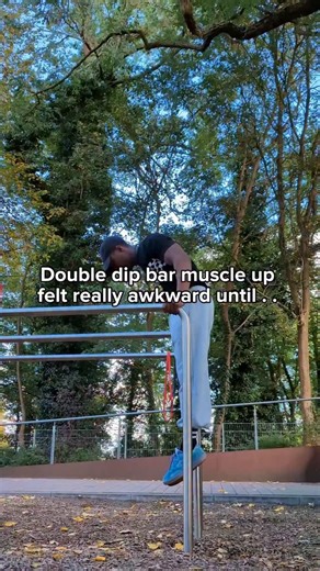 Kuu on Instagram: "Muscle up on a double dip bar can be a lil bit confusing just because of the grip and pull from the L-sit position. Practicing movements like the hanging L-sit , band assisted L-sit pulls , negatives and even the Russian dips helps a lot to feel confident to execute this movement. Save and Try . . . . . . . #calisthenicstutorial #calisthenics #muscleup #dipbarmuscleup #workouttips #reels"