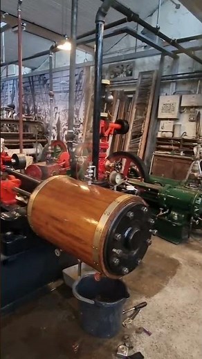 Fred Dibnah's Old 19th Century Steam Engine at Riggs Mill and Motor Museum. Walsden