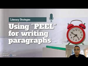 Using the Peel Method for Paragraph Writing