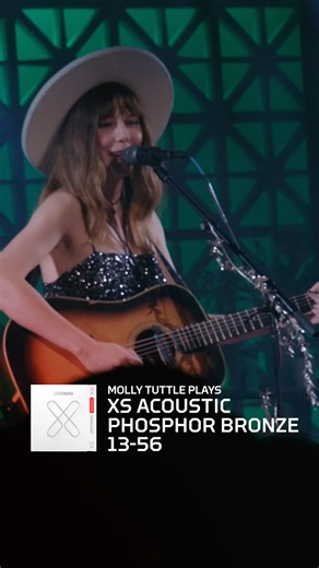 "For me, a good acoustic guitar string really lets the instrument speak." - Molly Tuttle on D'Addario XS | D'Addario and Co.