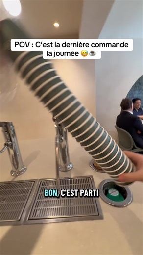 Dernière commande de la journée au café