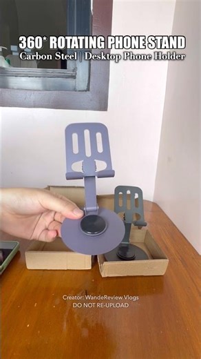 This 360° Rotating All-Metal Phone Stand Is Solid! #ShopeeTagToWin