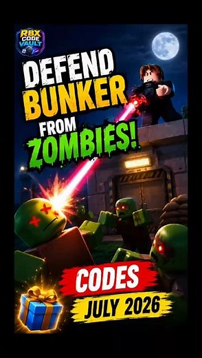 🧟 NEW Defend Bunker from Zombies Codes (July 2026) | FREE Rewards #roblox #codes