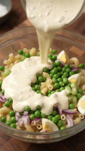 Creamy Tuna Macaroni Salad, Quick & Easy Recipe, #cooking #cookwithme #viral @MixStoryTracks