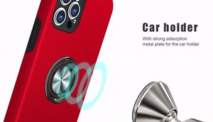 for Samsung Galaxy Note 20 Case with 360°Magnetic Ring Holder Kickstand & [HD Screen Protector×2] Phone Case-Black