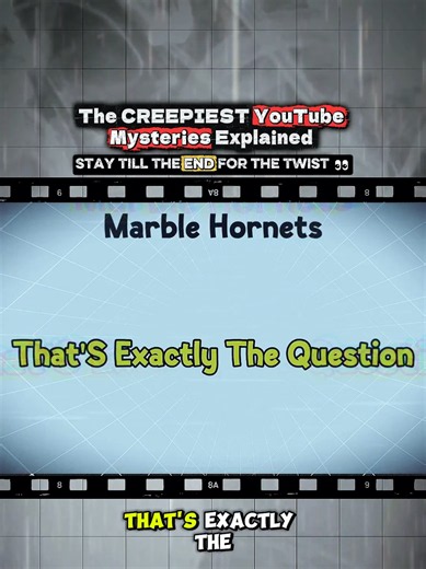 The Creepiest YouTube Mysteries Explained. MARBLE HORNETS #truestory #mystyle #didyouknow #horrortok #fy