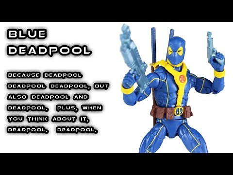 Marvel Legends DEADPOOL Blue and Yellow X-Men Action Figure Review