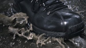 Black New Glossy Boots Step On Stock Footage Video (100% Royalty-free) 17968780 | Shutterstock