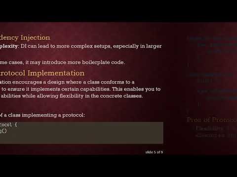 Understanding the Benefits of Dependency Injection vs Protocol Implementation in Swift