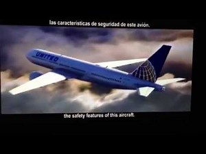 New UNITED Airlines safety video 2012