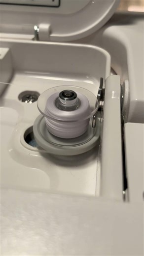 🧵🎶 Bobbin winding~✨ #shorts #embroidery #sewing #sewinghacks #sewingprojects