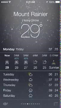 iOS 7 Weather App Demo Official Apple Video