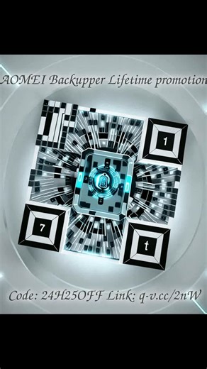QR vouchers on Instagram: "Paid partnership Aomei: AOMEI Backupper Lifetime promotion Code:24H25OFF Code: 24H25OFF Link: q-v.cc/2nW #AomeiBackupper #Aomei_Backupper #Lifetime #Promotion #DataBackup #Data_Backup #Aomei #Databackup #ad #affiliate"