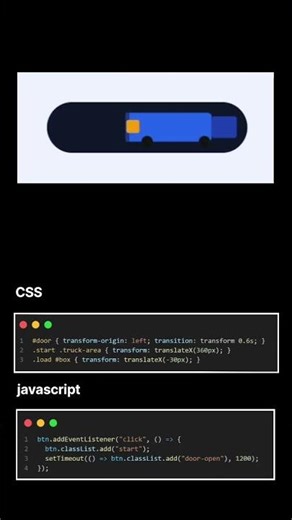 🚚EPIC ORDER CONFIRM ANIMATION USING HTML,CSS,JS 👩‍💻 #webdev #frontend#learncoding #frontenddesigner