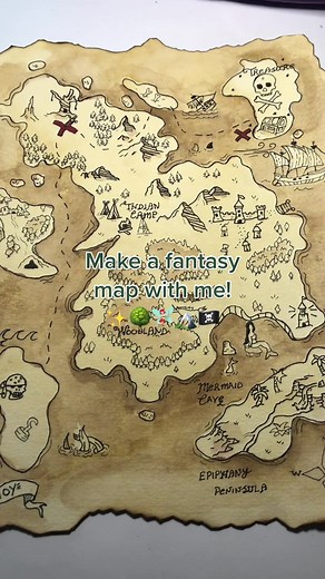 My first fantsy rice map 🤗 where did you like the most on the map ?🧝...