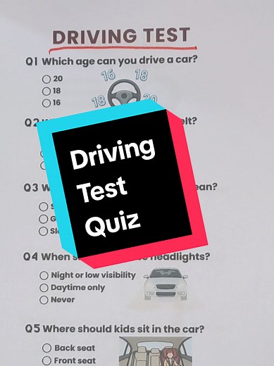 Driving Test Quiz: Can You Pass with 7/7?