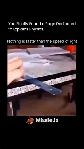Explains Physics on Instagram: "This clip is a clear example of the moiré effect, an interference pattern that appears when two repeating patterns overlap with slightly different spacing or timing. The result is a larger, slower-moving pattern that does not actually exist in either pattern on its own. Here, the ruler’s edge and its fine surface details form a fast, repeating pattern as it vibrates. In shadow, the light is more directional and high-contrast, so tiny movements along the ruler crea