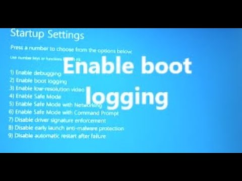 Enable Boot Logging Windows 11, 10, 8