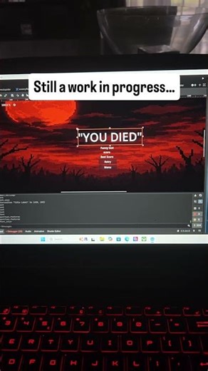 I Finally Added a Death Screen 💀 (Still a Work in Progress) | Indie Game Dev