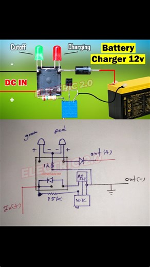 46K views · 292 reactions | Simple 12 volt Battery charger automatic cut off | Electric 2.0 | Facebook