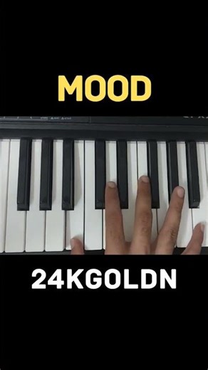 Day - 29 | 24KGoldn - Mood | Piano Tutorial | #shorts #shortvideo #youtubeshorts