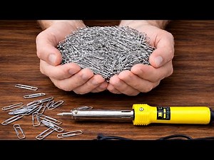 With just a soldering iron and a few paper clips, you can repair most plastic items in your home