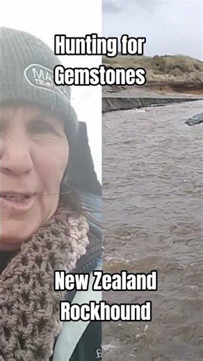 Gemstone beach New Zealand #rockhuntingnewzealand#gemstonebeach