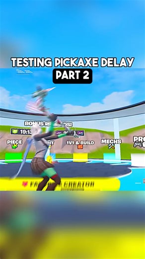 Testing Pickaxe Delay 🤯 | Part.2 #fortnite