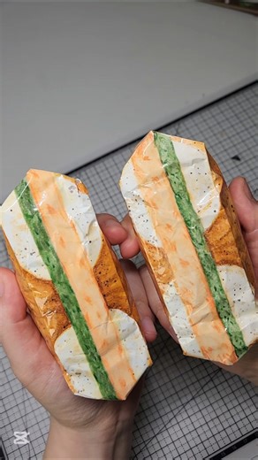 bagel sandwich squishy #paper #diy #papercraft #squishy #starbucks