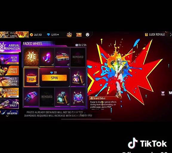 Grand Debut de Lobby Animation en Garena Free Fire