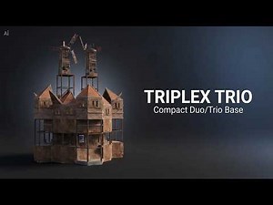 TRIPLEX TRIO | Compact Trio Rust Base | Full Build #rust #rustbase #rustbasedesign #rustbuilding
