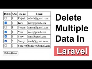 Laravel Delete Multiple Records Using Checkbox Example | Laravel Checkbox Delete