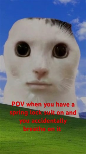 POV when you have a spring lock suit and you breathe on it ￼