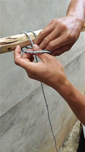 Knotenbindungstechnik auf der Stange - schnell und stark