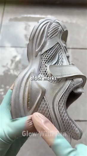 How to Clean White Mesh Sneakers at Home 👟✨ Easy Shoe Cleaning Hack