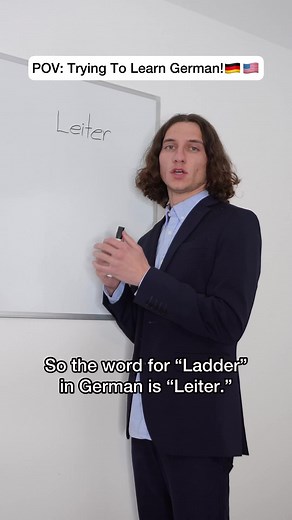 POV: Trying To Learn The German Language!😂🇩🇪🇺🇸 (Ladder Edition!) #explorepage #reels #germany #learngerman #germanlessons #comedy #lifeingermany #german #funny #american #germanlanguage #zacxcviii | Zac XCVIII