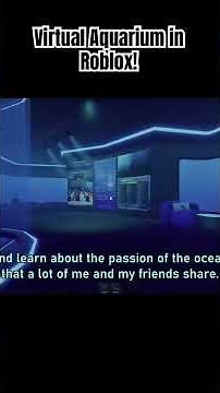 A virtual aquarium in roblox! #roblox #marinebiology #gaming #marinelife