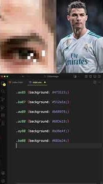 100% CSS – Ronaldo Portrait⚽🔥