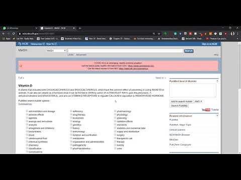 Using MeSH to find keywords
