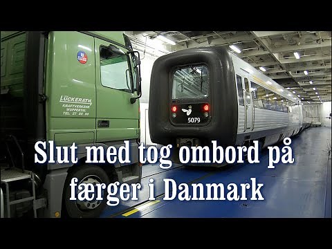 End of rail ferries in Denmark