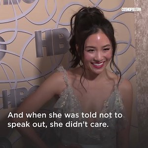 2.8M views · 528 reactions | We are OBSESSED with Constance Wu!!! And you should be, too! She's a FIERCE advocate for the #TimesUp movement, AND she marched with the Women's March LA Foundation  | Cosmopolitan | Facebook