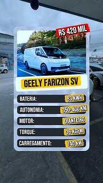 🚨 Uma super van elétrica. Gigante e ótima para entregas. Você já conhecia a Super Van Farizon? 🚐