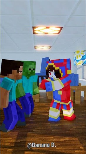 Pomni Love Jax Team VS Herobrain x Zombie Evil team in School LOVE Fly Kick ending