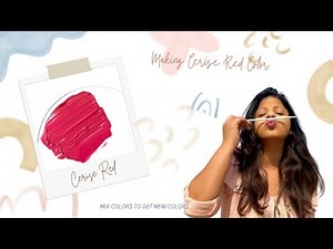 Color Mixing Tutorial || Cerise Red || Step By Step