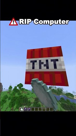 The most dangerous snowball in Minecraft ❄️💥 #minecraft #shorts