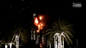 1.3K reactions · 1K shares | Skyscraper burns in #Dubai. nbcnews.to/1YRA0Yw | NBC Nightly News with Tom Llamas | Facebook